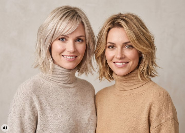 K&uuml;hle und warme Blondt&ouml;ne
