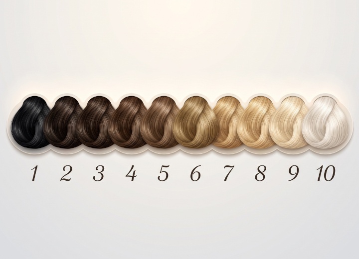 Die 10 Tonh&ouml;hen der Haarfarbe