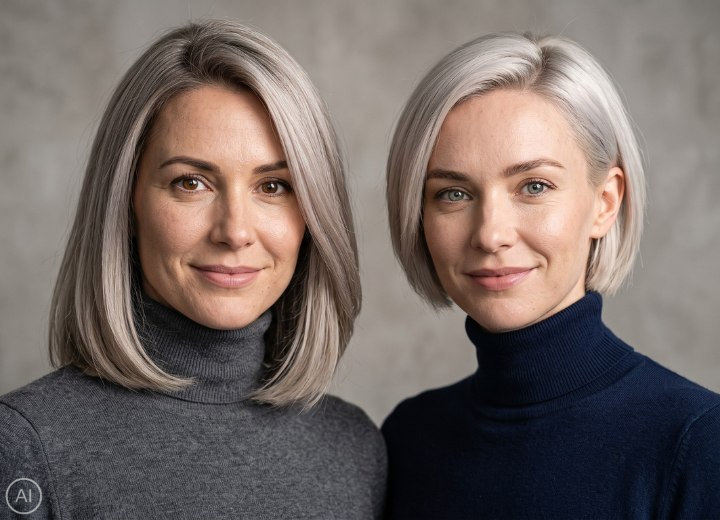 Frauen mit einer kühlen Haarfarbe