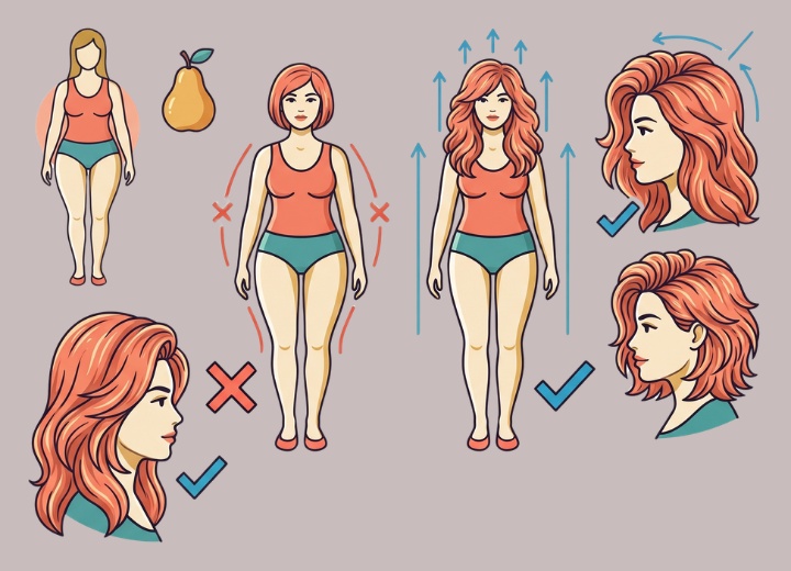 Haare f&uuml;r Plus-Size-Frauen vom Birnen-Typ
