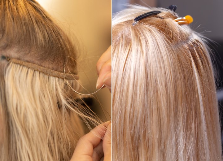 Verschiedene Methoden, um Hair Extensions einzuarbeiten