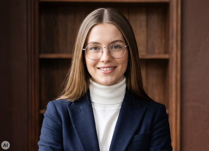 Preppy-Look mit Rollkragenpullover f&uuml;r M&auml;dchen